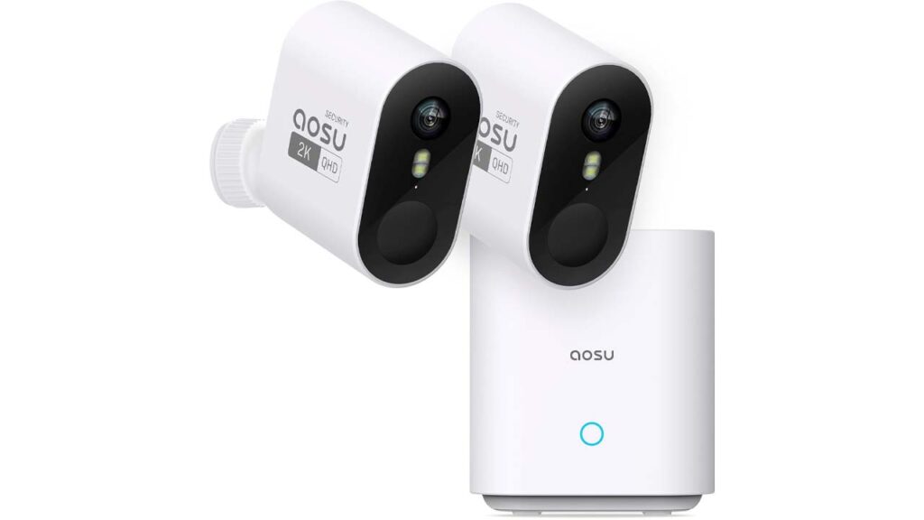 AOSU WirelessCam Pro 2K HD Home Security Camera System