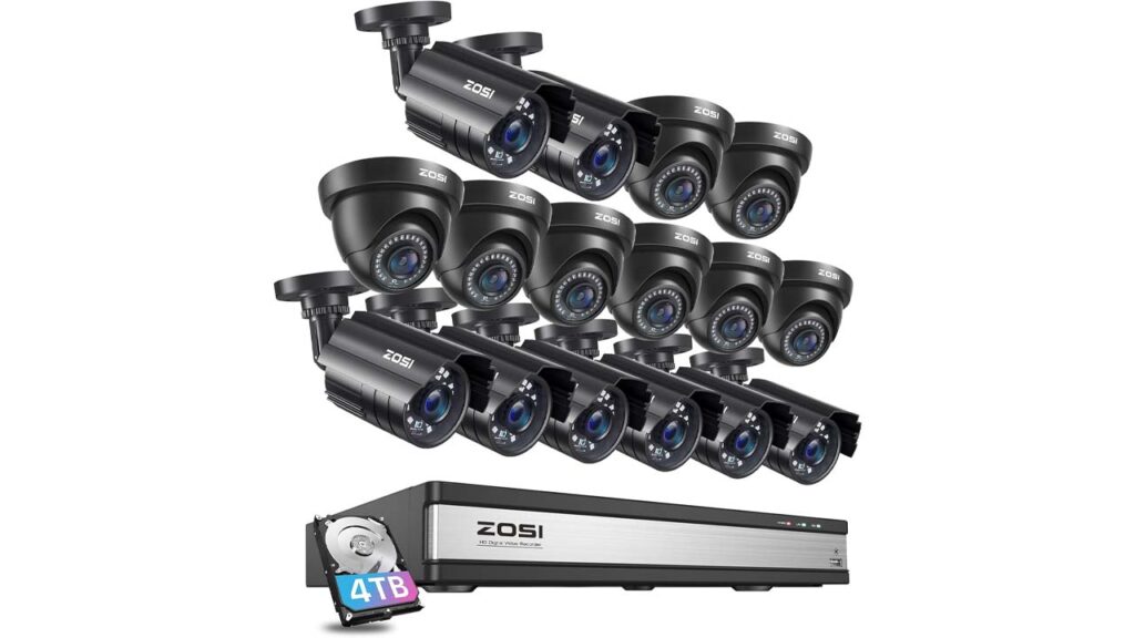 ZOSI 16CH 1080p DVR Security Camera System 
