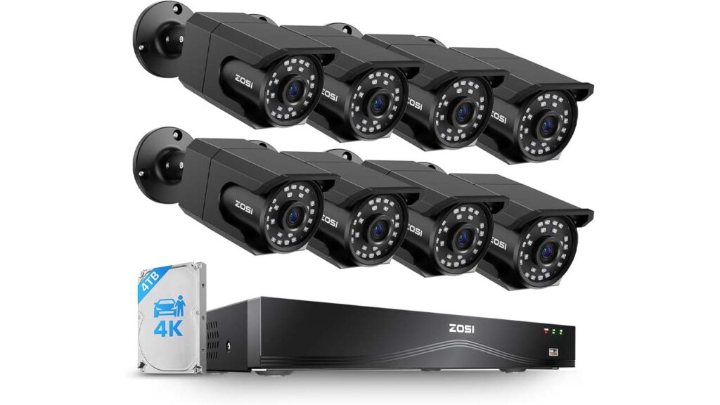 ZOSI 4K 16CH PoE Security Camera System 