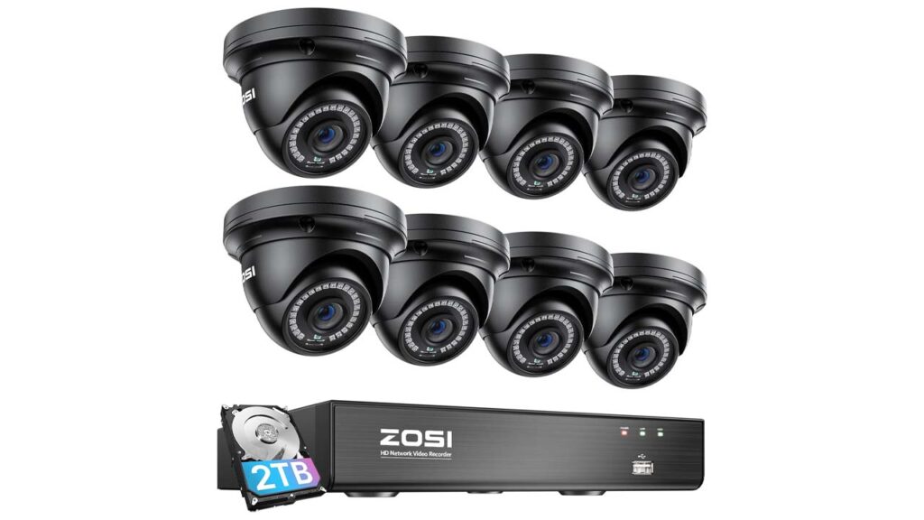 ZOSI 8CH 4K PoE Security Camera System 